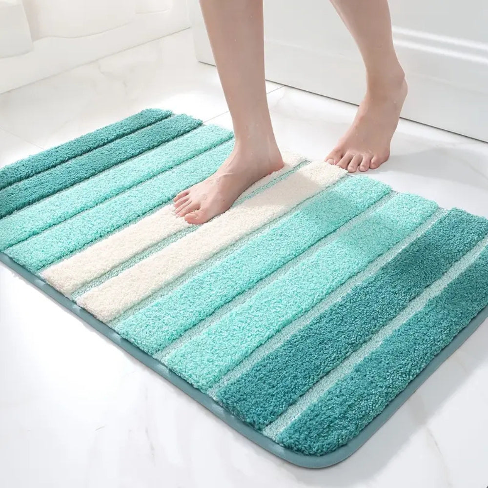 Lumiére Striped Absorbent Bath Mat
