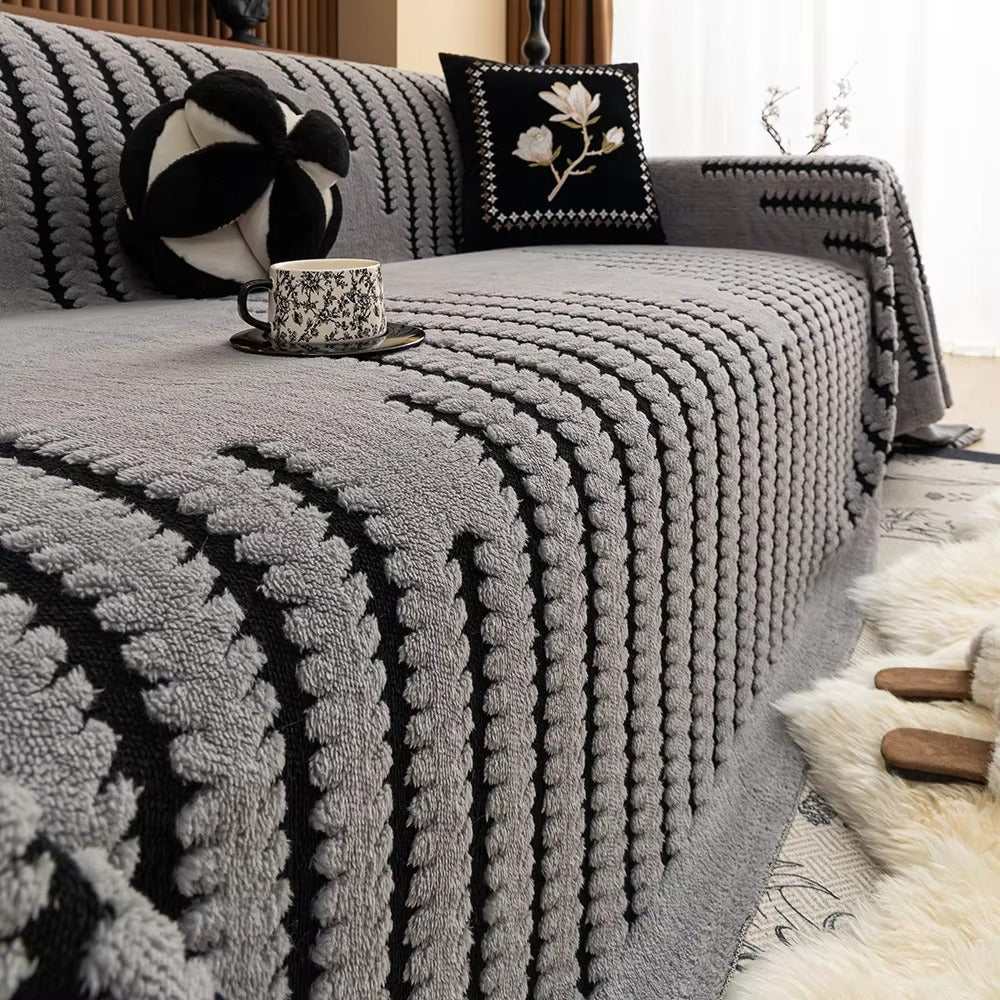 Plush Tufted Couch Cover