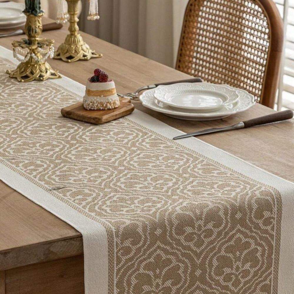 Damask Dune Table Runner