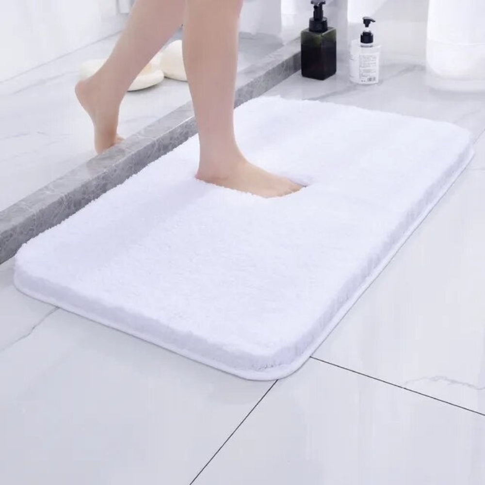 Plush Bathroom Floor Rug