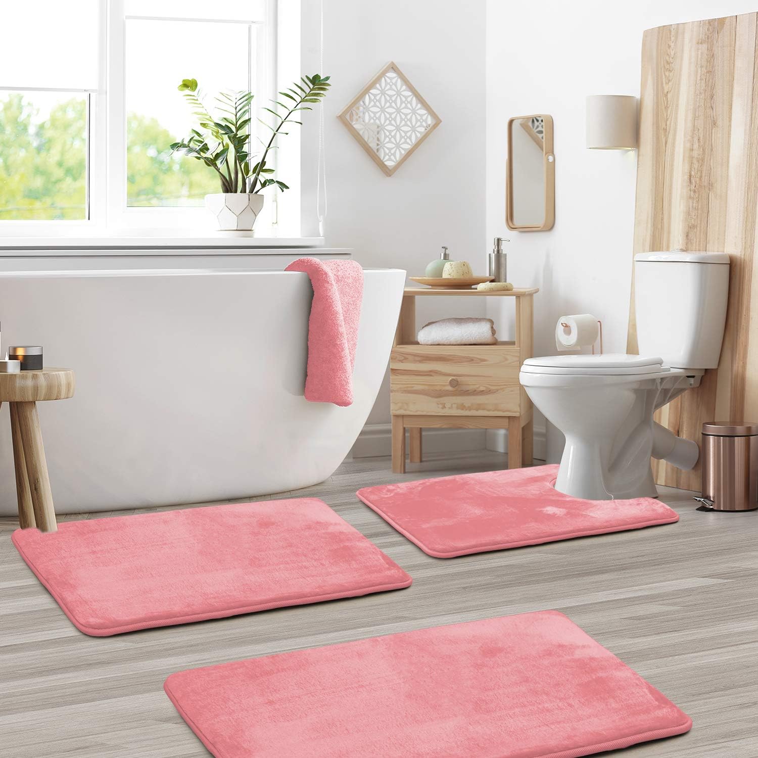 3-Piece Foam Bath Mat Set