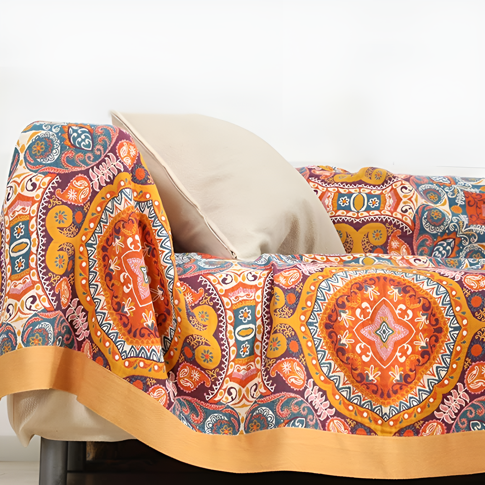 Sunrise Boho Reversible Blanket | Cotton Blanket