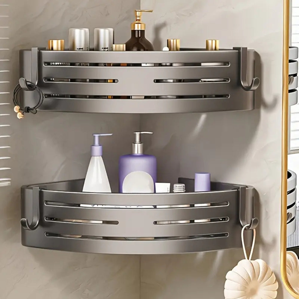 Aluminium Corner Shower Caddy Rack