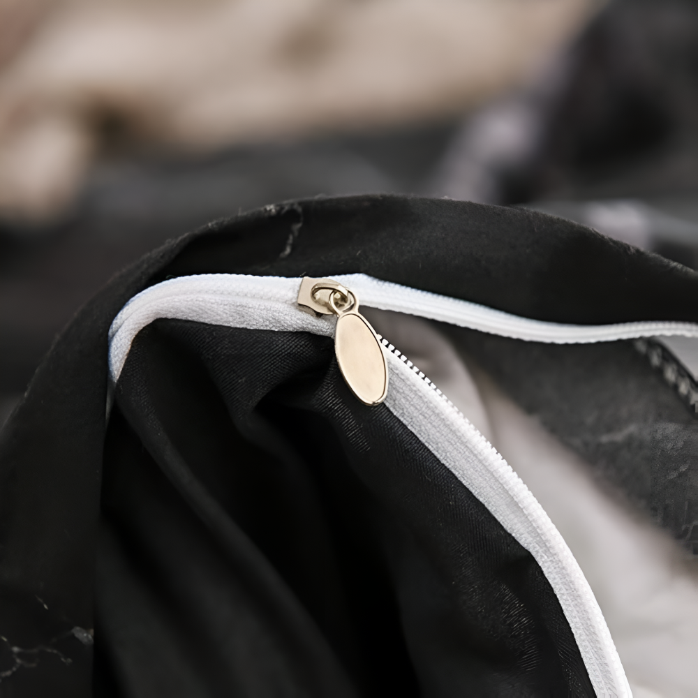 Black Marble | 3pcs Quilt Cover Sets