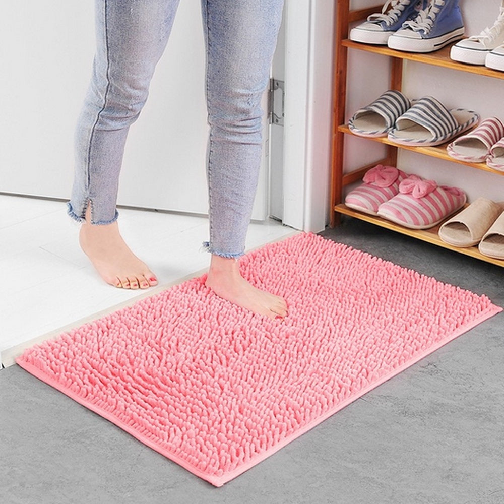 Mavi Soft Chenille Bath Mat