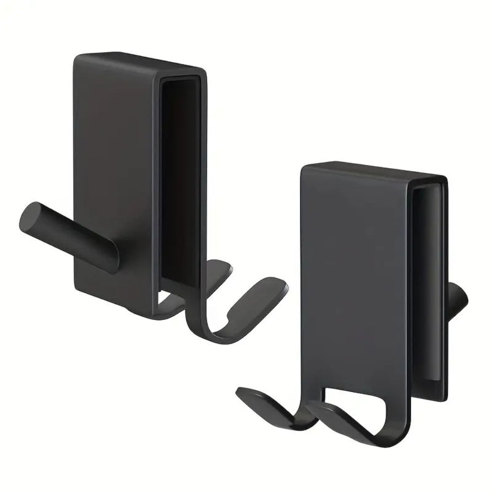 On Glass Stainless Shower Door Hooks