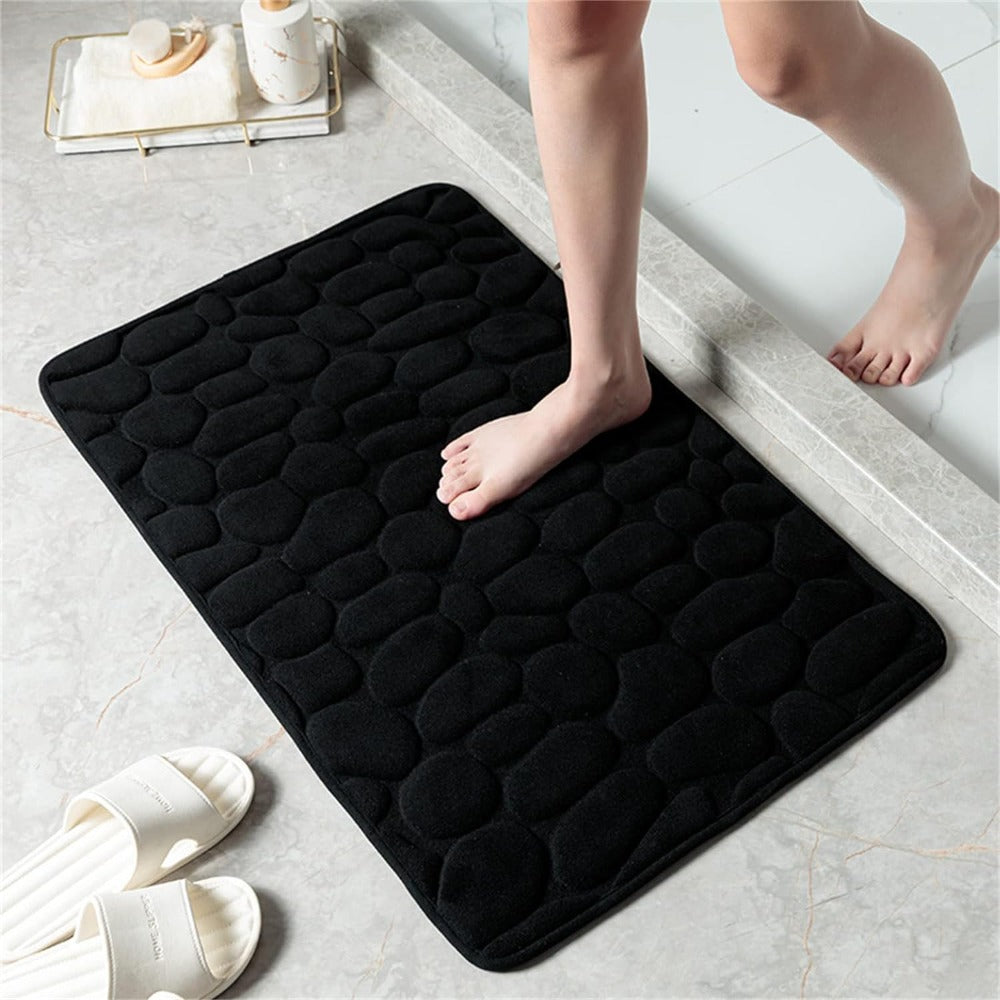 Bath Mat – Soft 3D Pebble Texture